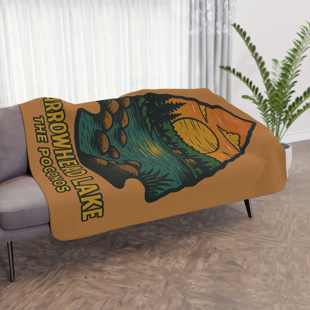 Lake Arrowhead Cozy Sherpa Blanket