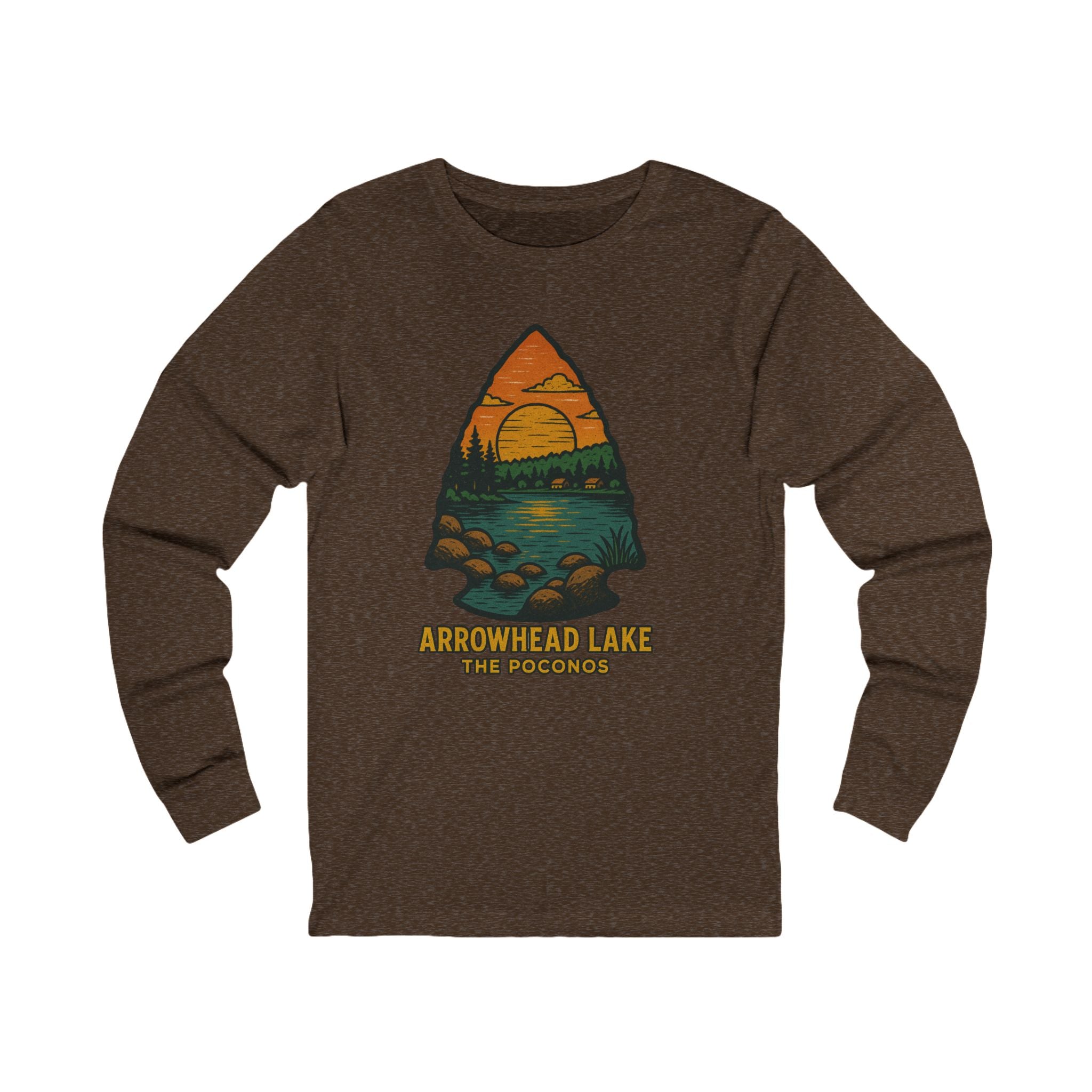 Lake Arrowhead Long Sleeve T-Shirt | Poconos Lake Life Tee