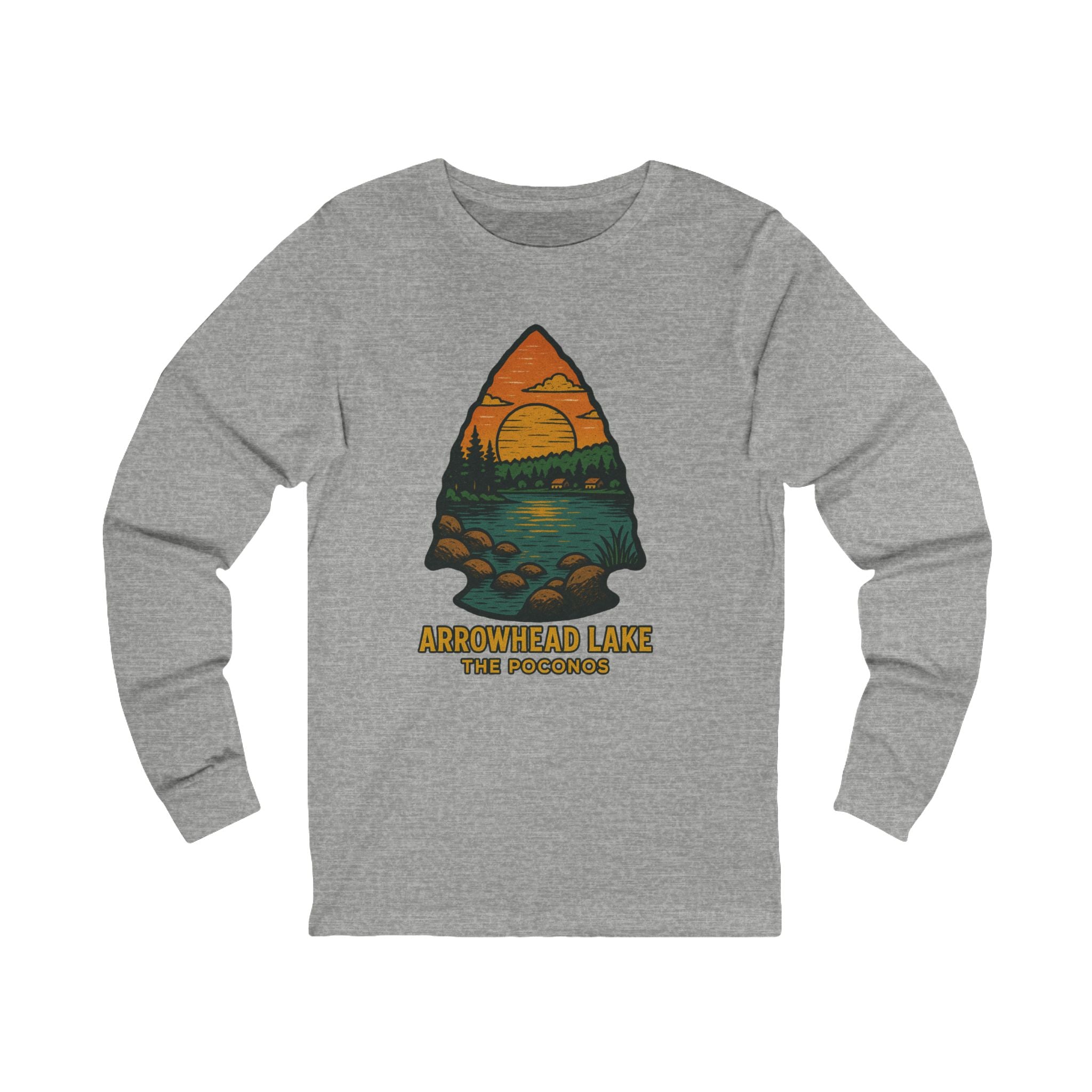 Lake Arrowhead Long Sleeve T-Shirt | Poconos Lake Life Tee