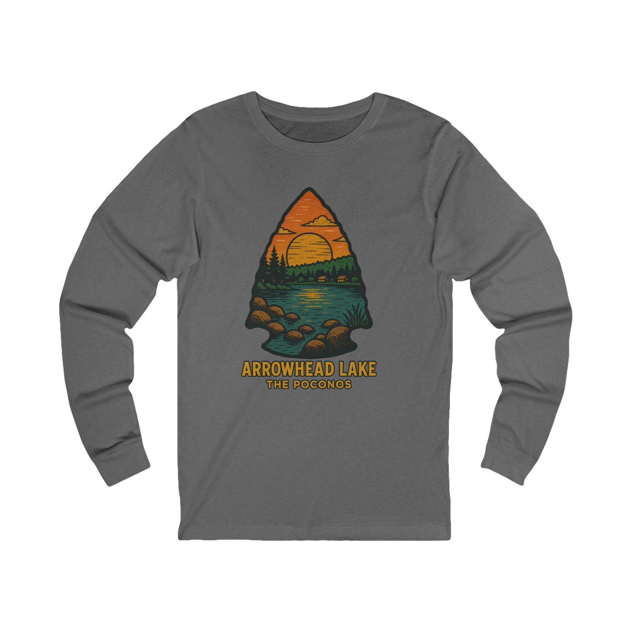 Lake Arrowhead Long Sleeve T-Shirt | Poconos Lake Life Tee