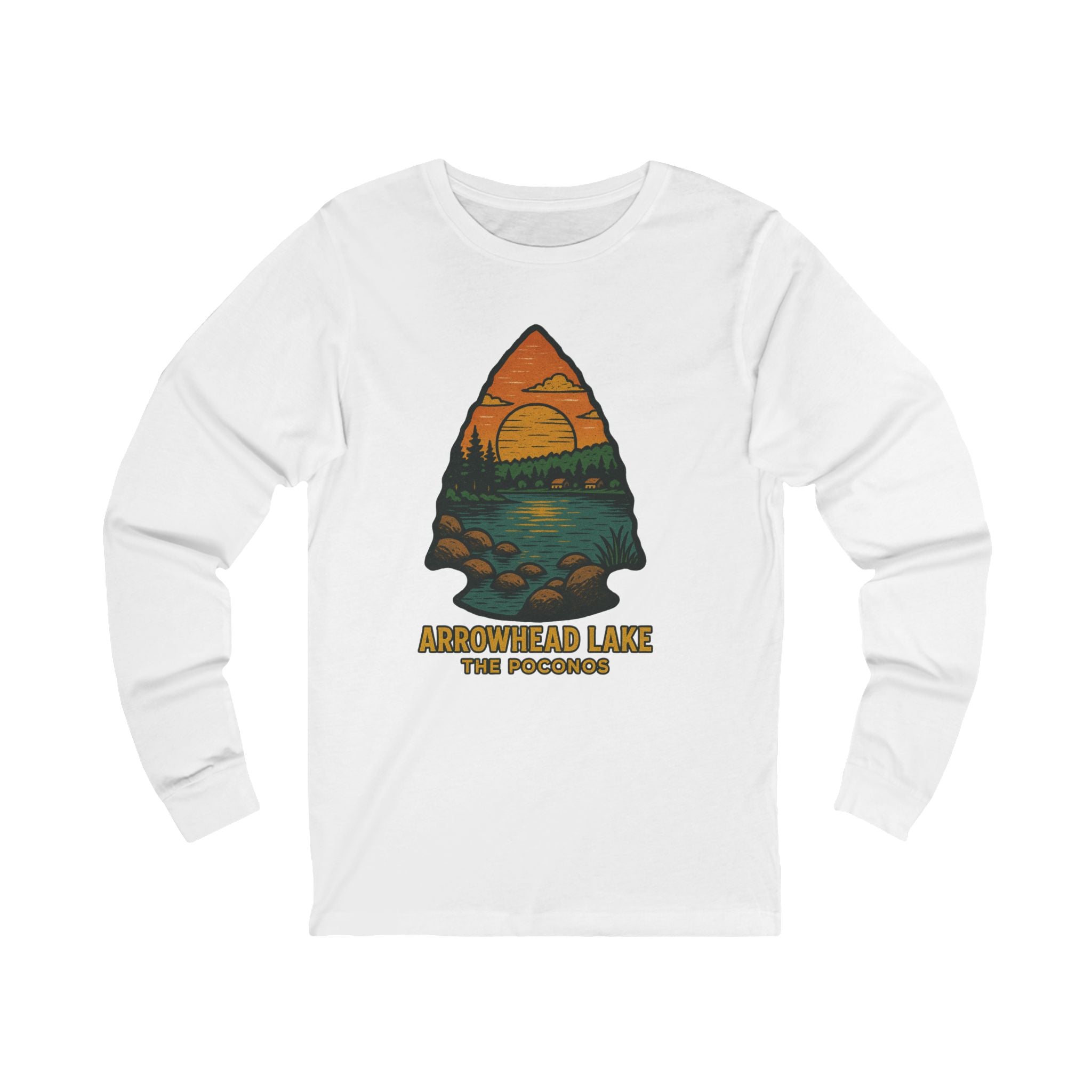 Lake Arrowhead Long Sleeve T-Shirt | Poconos Lake Life Tee