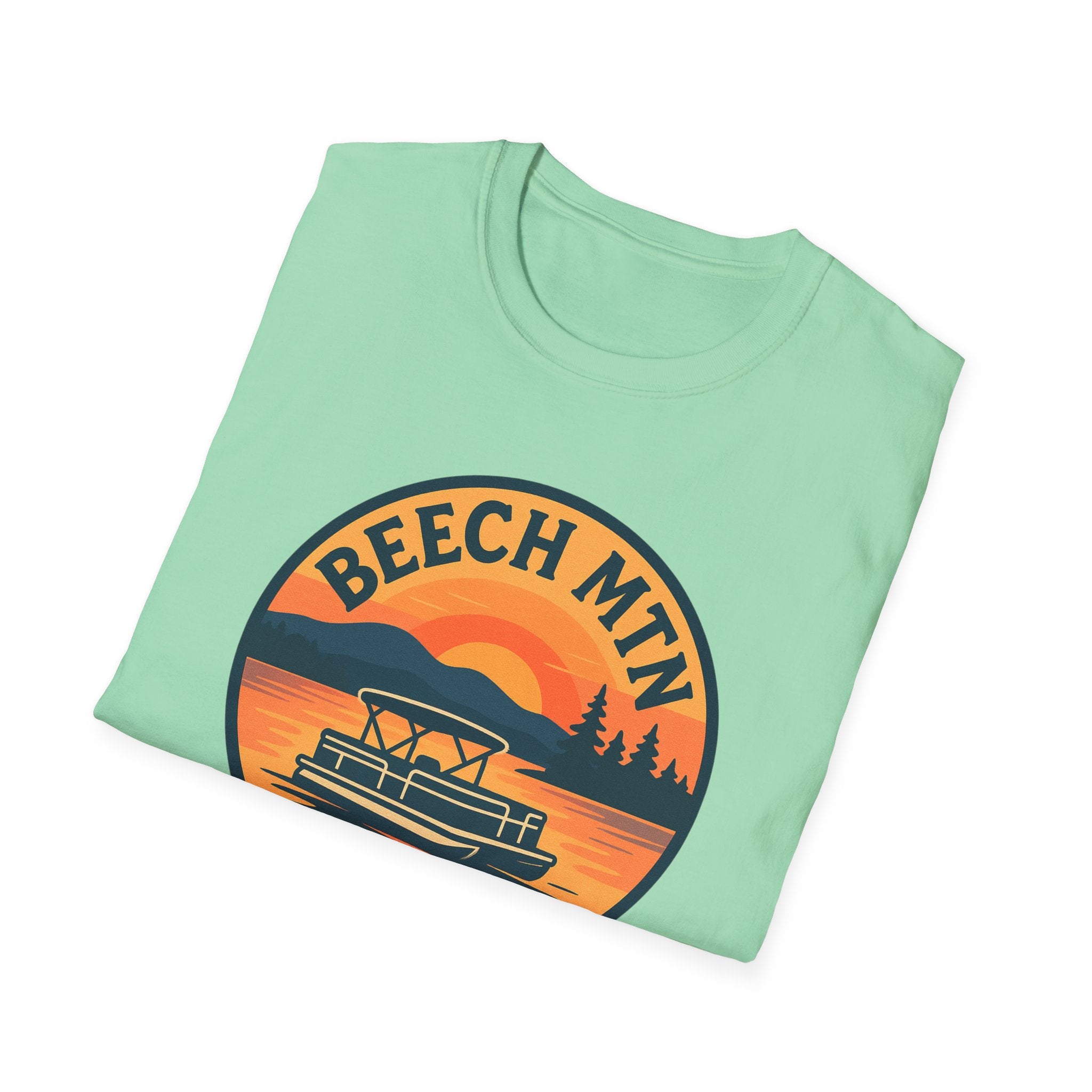 Beech Mountain T-Shirt | Unisex Softstyle Tee | Outdoor Adventure Apparel, Travel Gift, Summer Fashion, Nature Lover’s Shirt