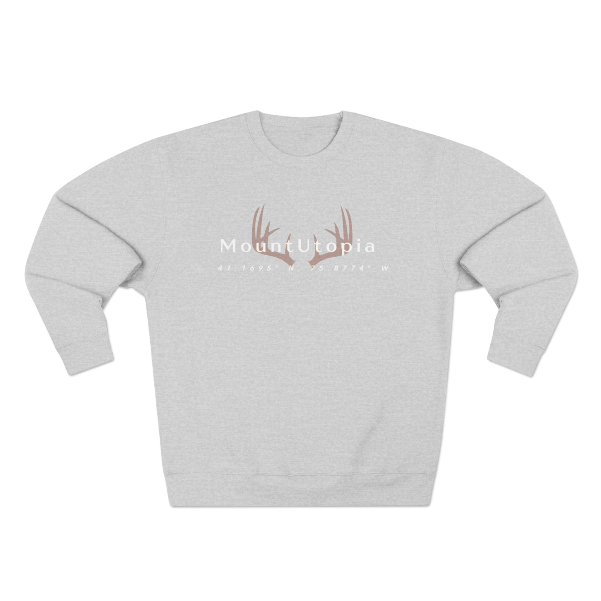 MountUtopia Antlers Crewneck Hoodie