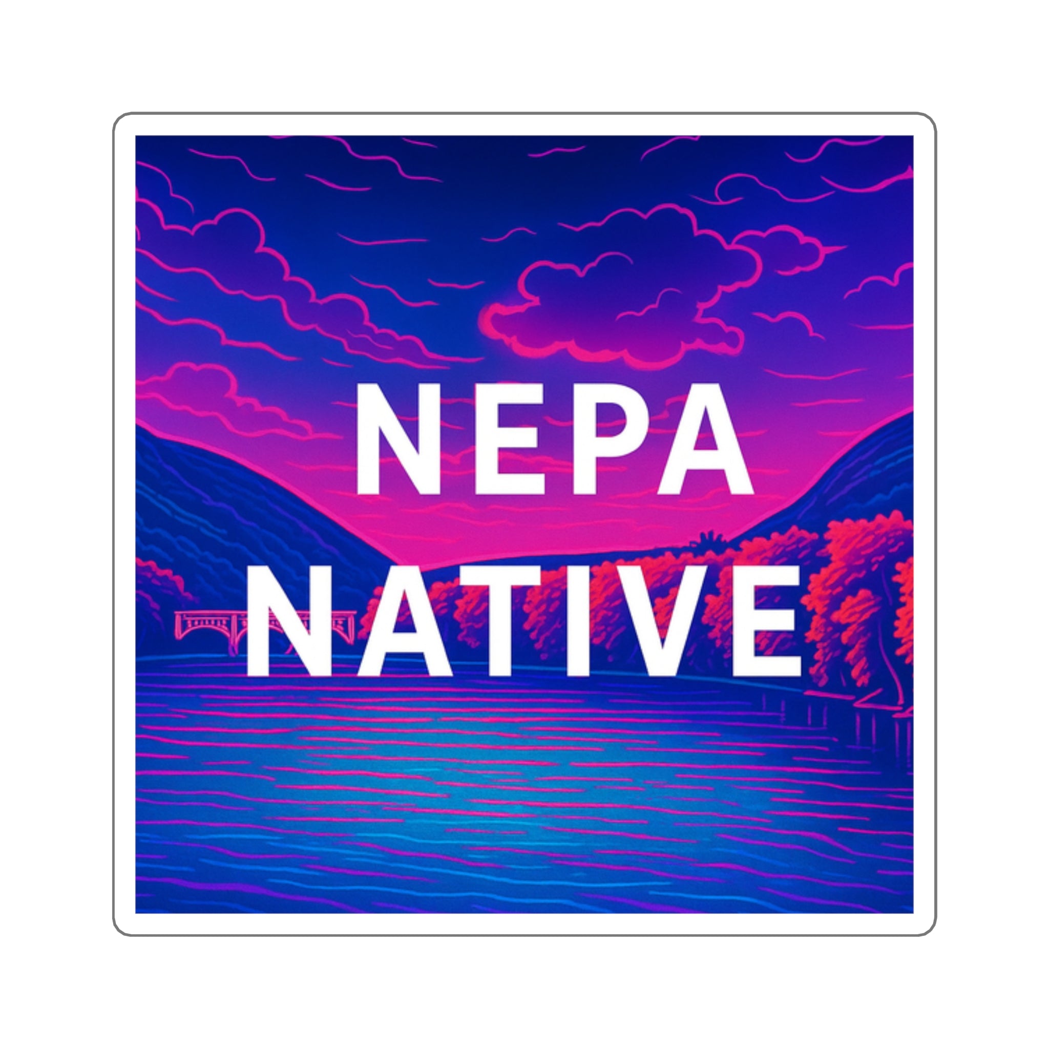 NEPA Native Vibrant Sticker | Laptop Decals