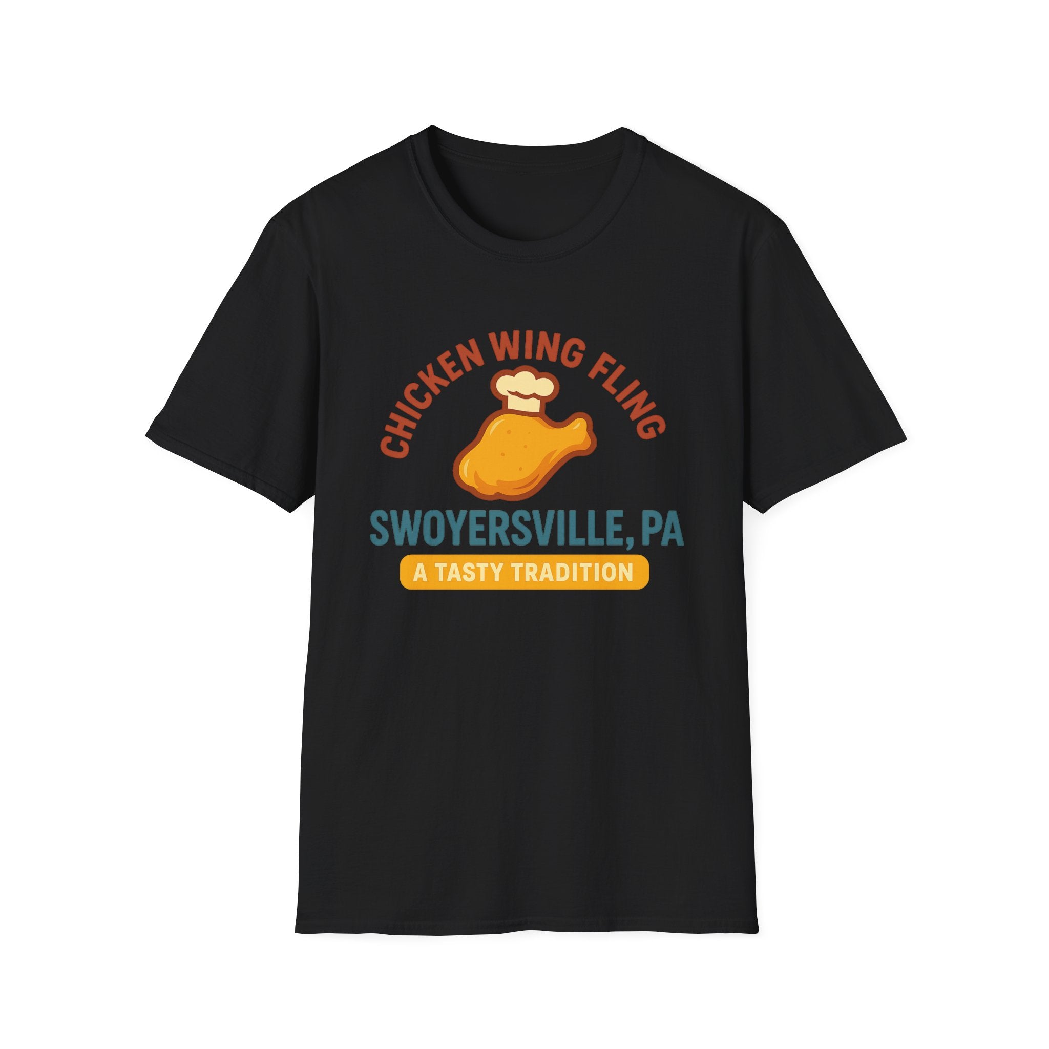 Retro Chicken Wing Fling T-Shirt | Swoyersville, PA