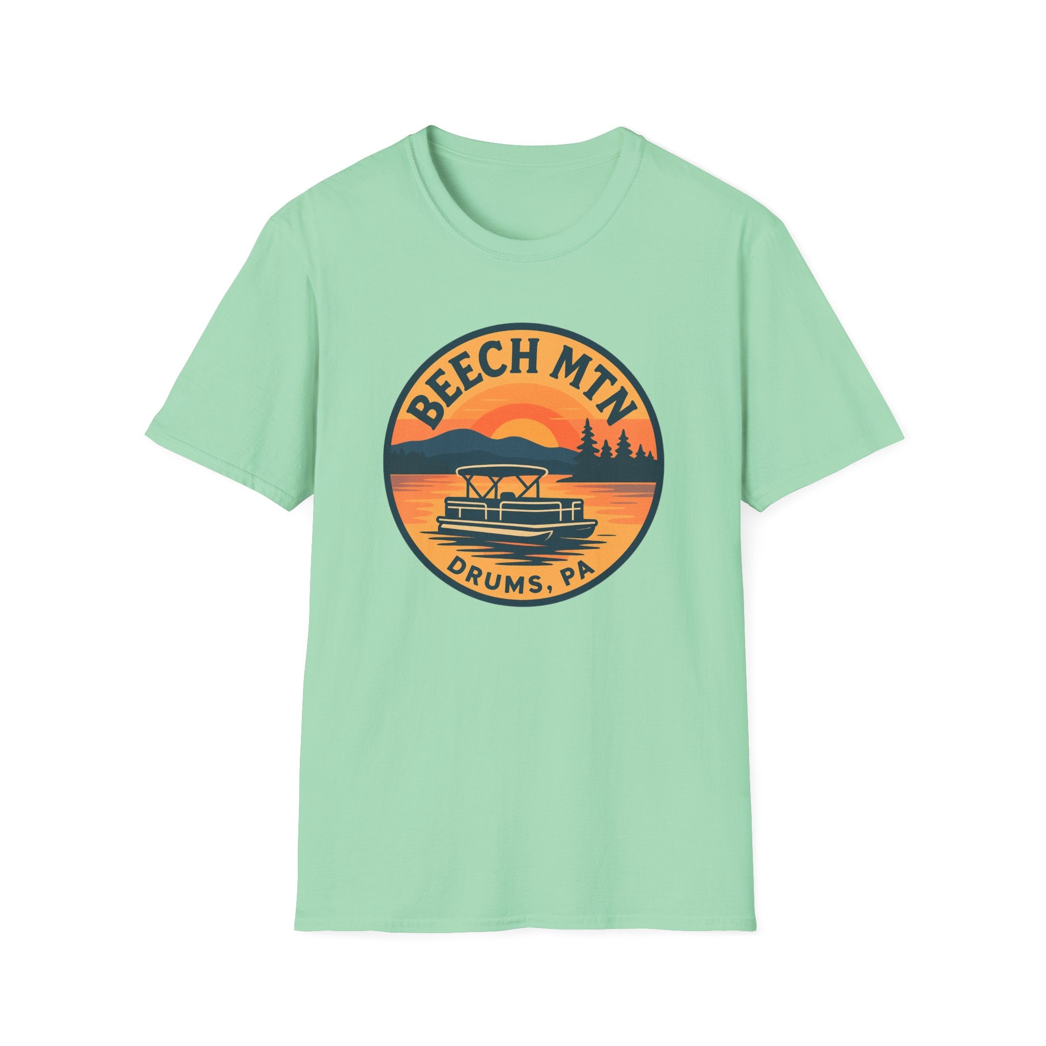 Beech Mountain T-Shirt | Unisex Softstyle Tee | Outdoor Adventure Apparel, Travel Gift, Summer Fashion, Nature Lover’s Shirt