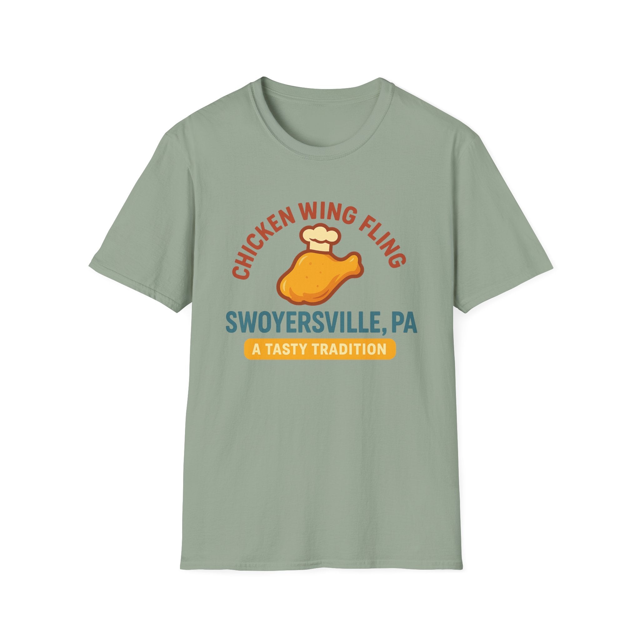 Retro Chicken Wing Fling T-Shirt | Swoyersville, PA