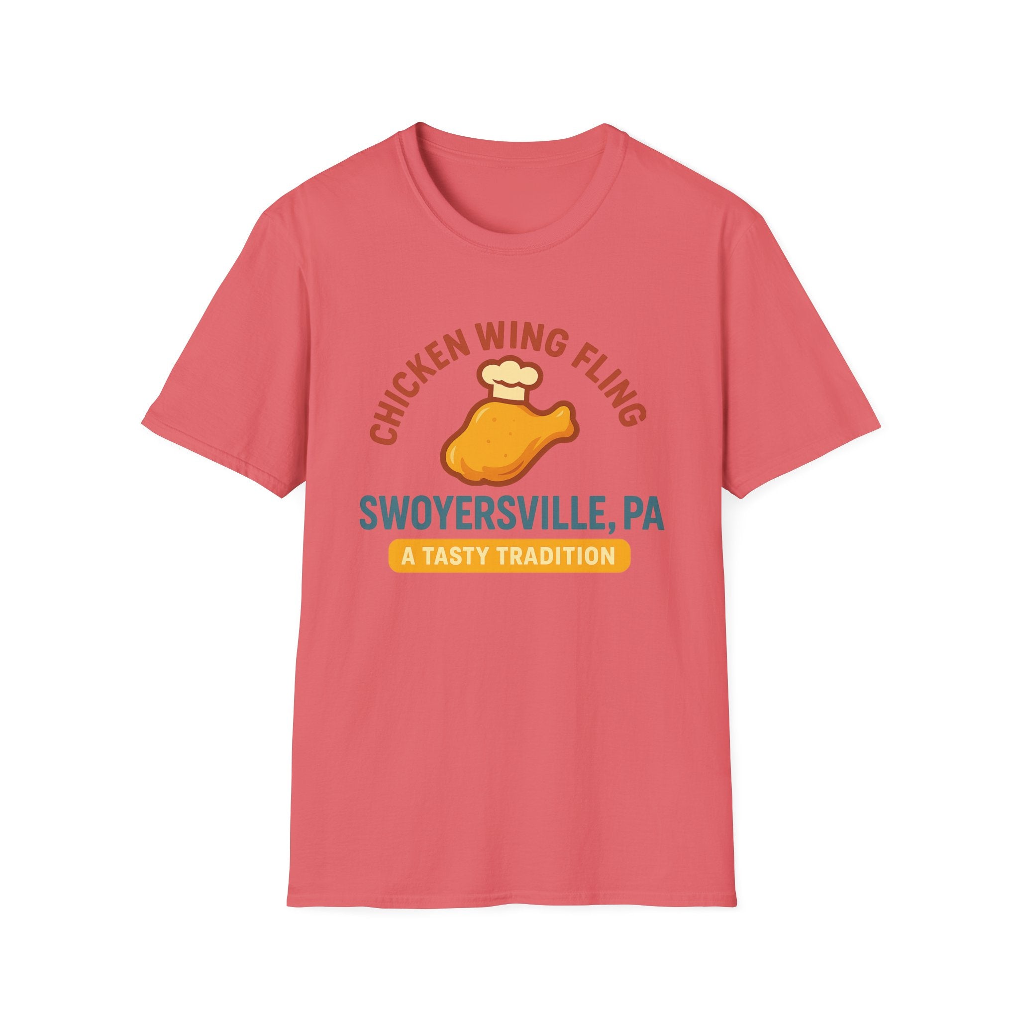 Retro Chicken Wing Fling T-Shirt | Swoyersville, PA