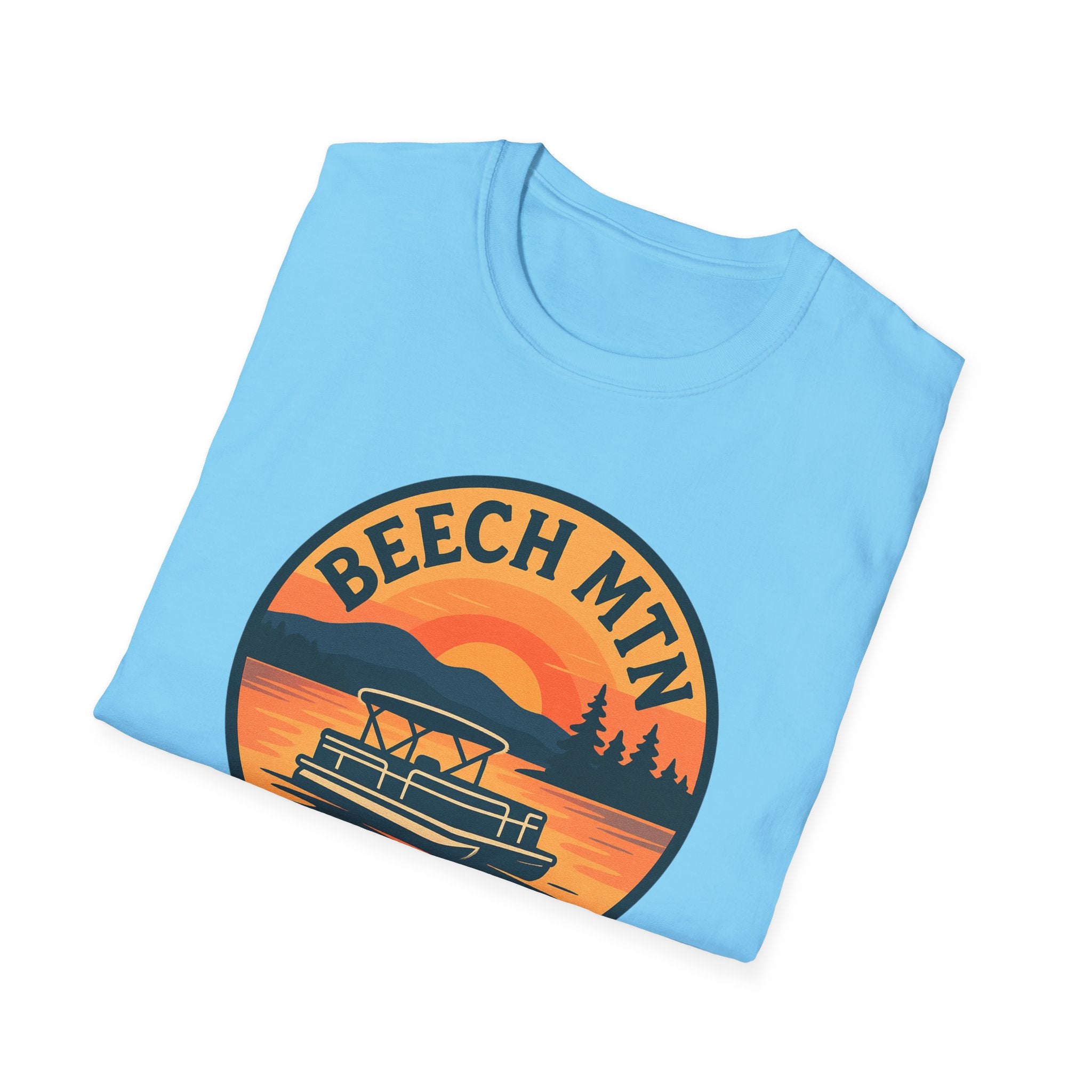 Beech Mountain T-Shirt | Unisex Softstyle Tee | Outdoor Adventure Apparel, Travel Gift, Summer Fashion, Nature Lover’s Shirt
