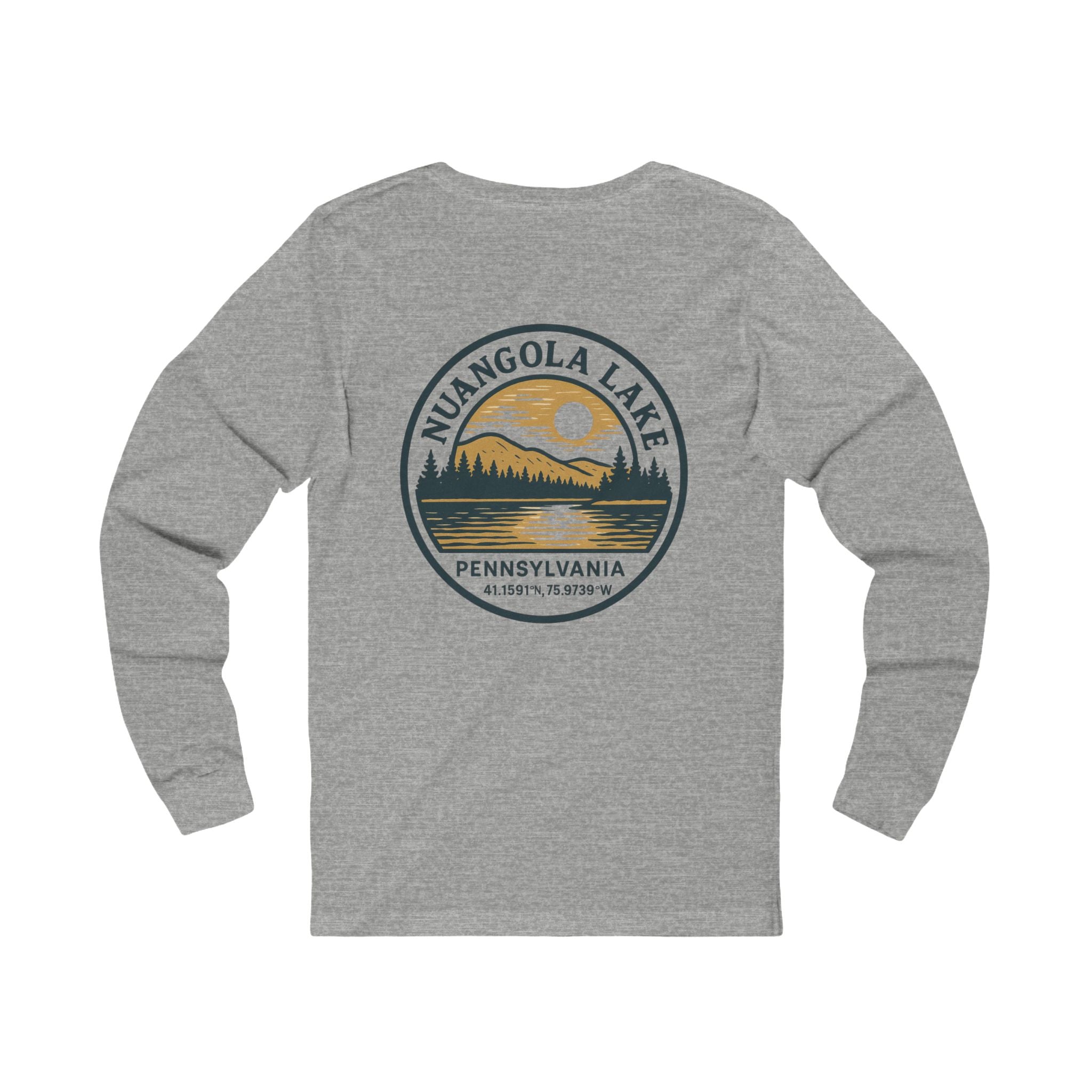 Lake Nuangola Scenic Long Sleeve | Mountain Top PA Lake Tee